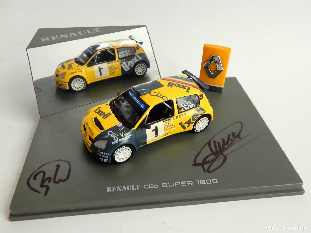 Auto in scala: RENAULT CLIO 1600 SUPER ALBERTO HEVIA ALBERTO IGLESIAS 1:43 SET FIRMADO