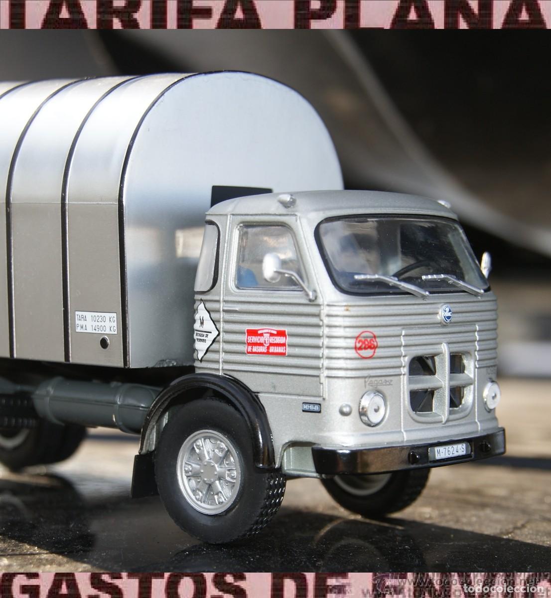 Coches a escala: CAMION PEGASO 1098 RECOGIDA DE BASURAS 1975 ESCALA 1:43 DE SALVAT EN SU BLISTER