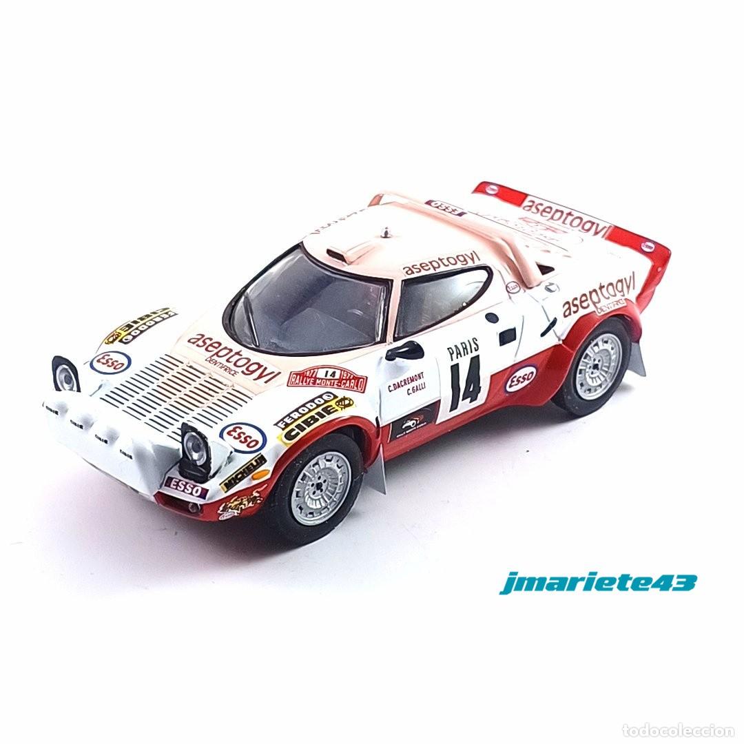 Auto in scala: Lancia Stratos #14 C. Dacremont - C. Galli MonteCarlo 1977 1:43 IXO Models