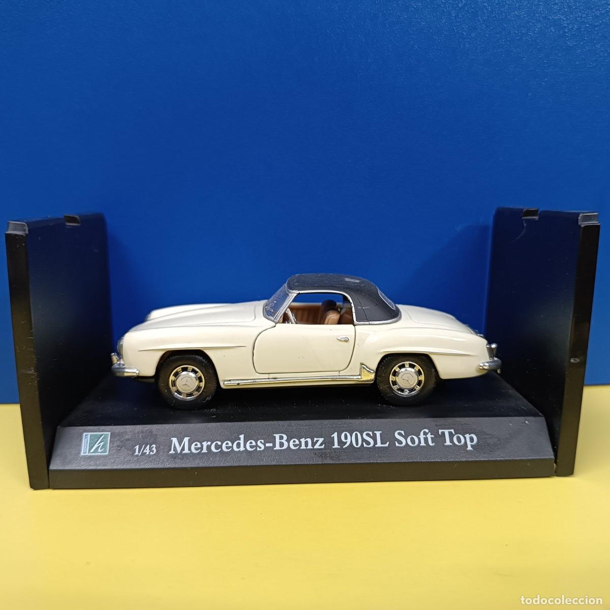 Auto in scala: MERCEDES BENZ 190SL SOFT TOP - COCHE ESCALA 1:43 - CON PEANA
