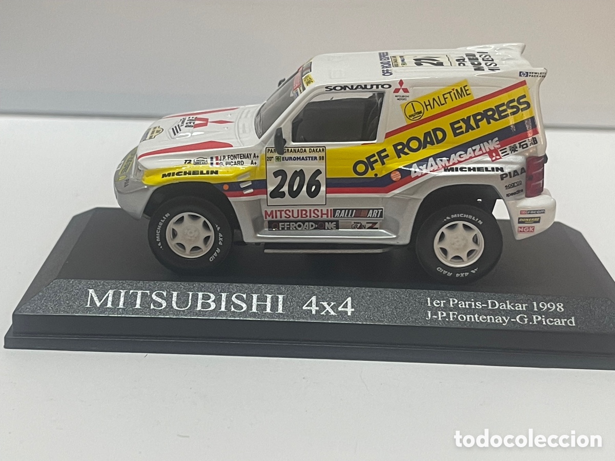 Coches a escala: MITSUBISHI 4x4 1er Paris-Dakar 1998 escala 1/43