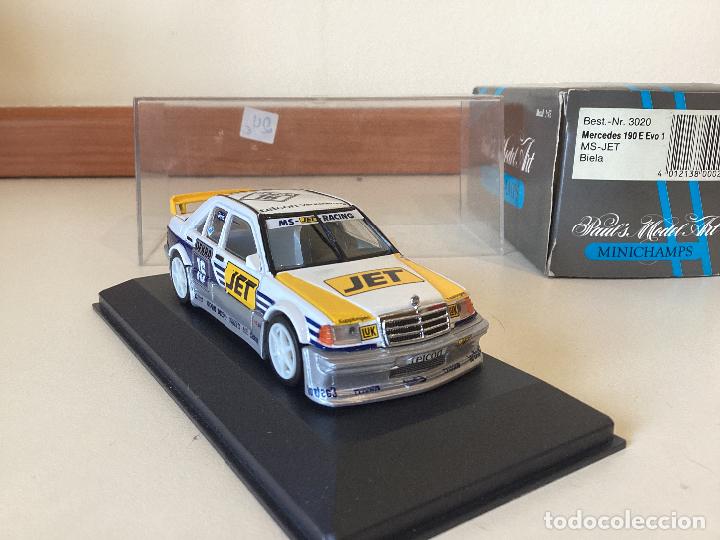 Minichamps 1/43 - Mercedes 190E Evo 1 DTM - MS-JET Biela 1990 (Occasion)