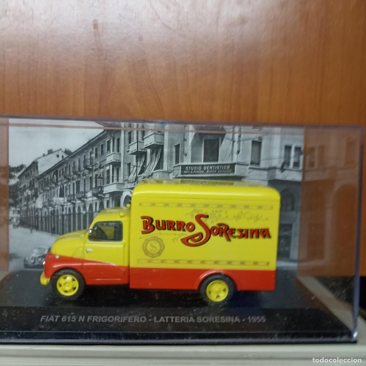 Carros em escala: FIAT 615 FRIGORIFICO LATTERIA SORESSINA COMERCIALES ALTAYA