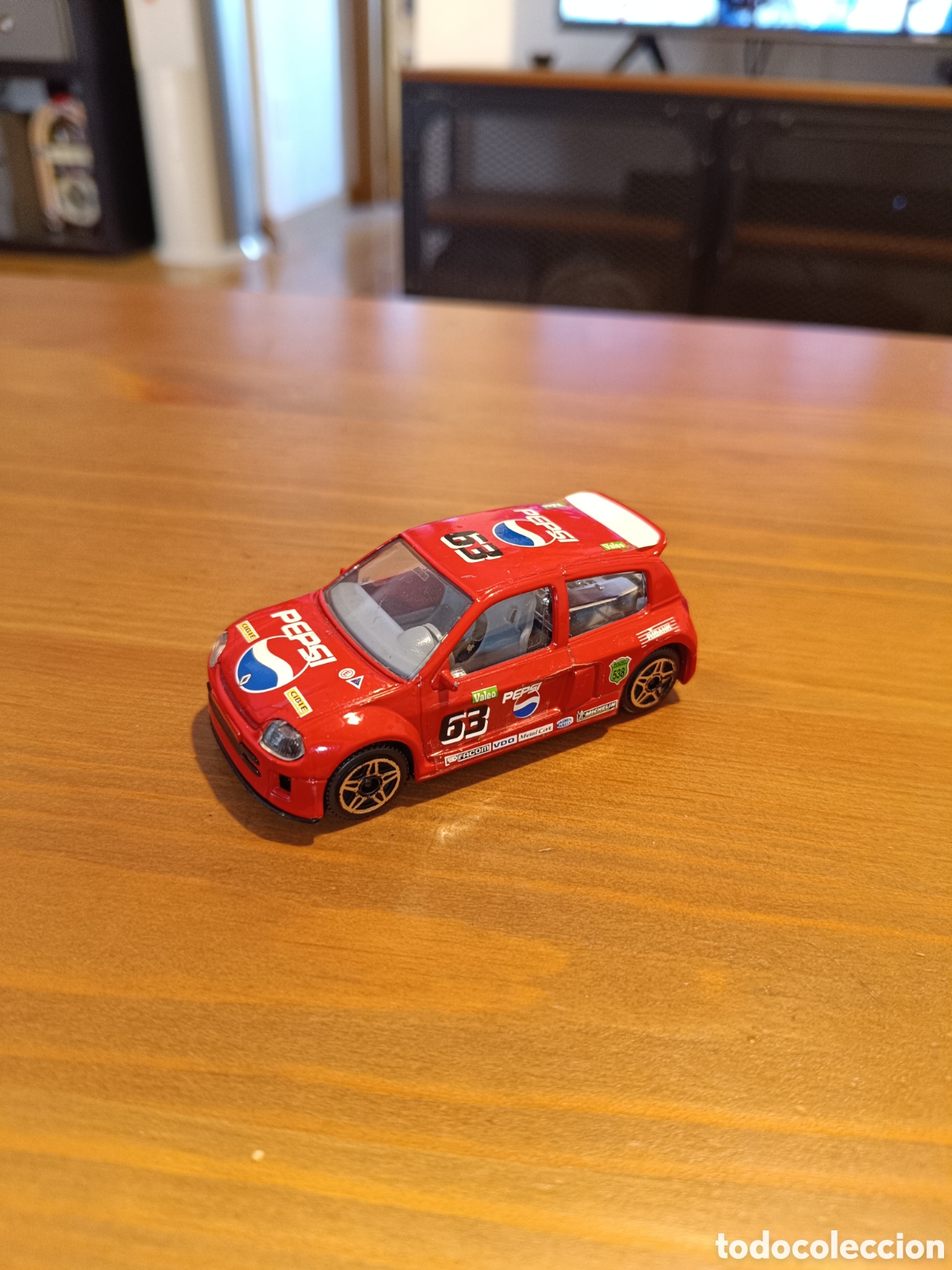 Model Cars: Renault Clio Trophy PEPSI Burago 1:43