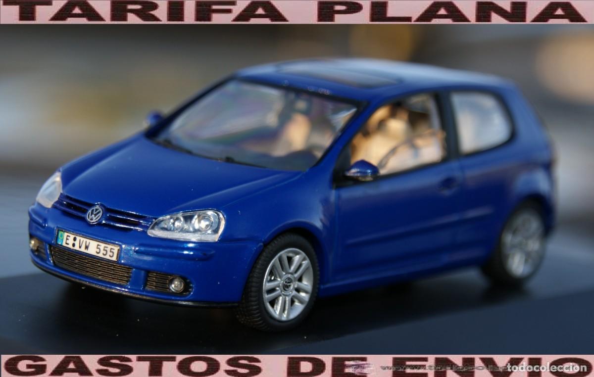 Coches a escala: VW GOLF V AZUL ESCALA 1:43 DE SHUCCO EN CAJA