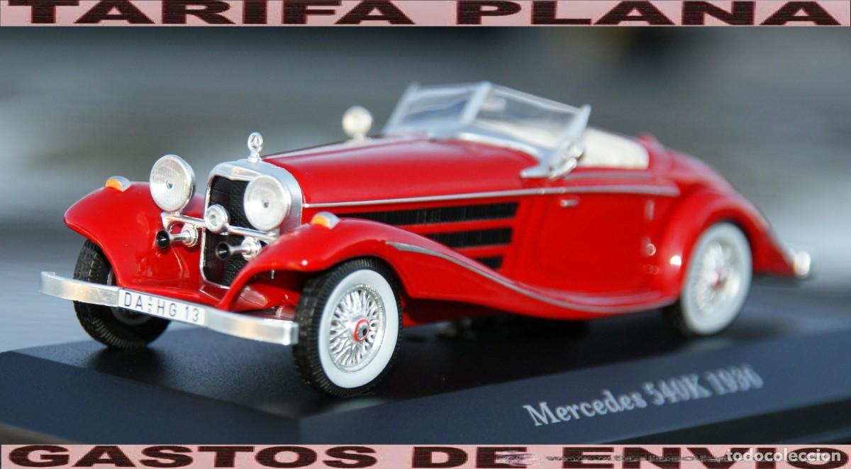 Auto in scala: MERCEDES BENZ 540k 1936 rojo ESCALA 1:43 DE ALTAYA EN SU CAJA