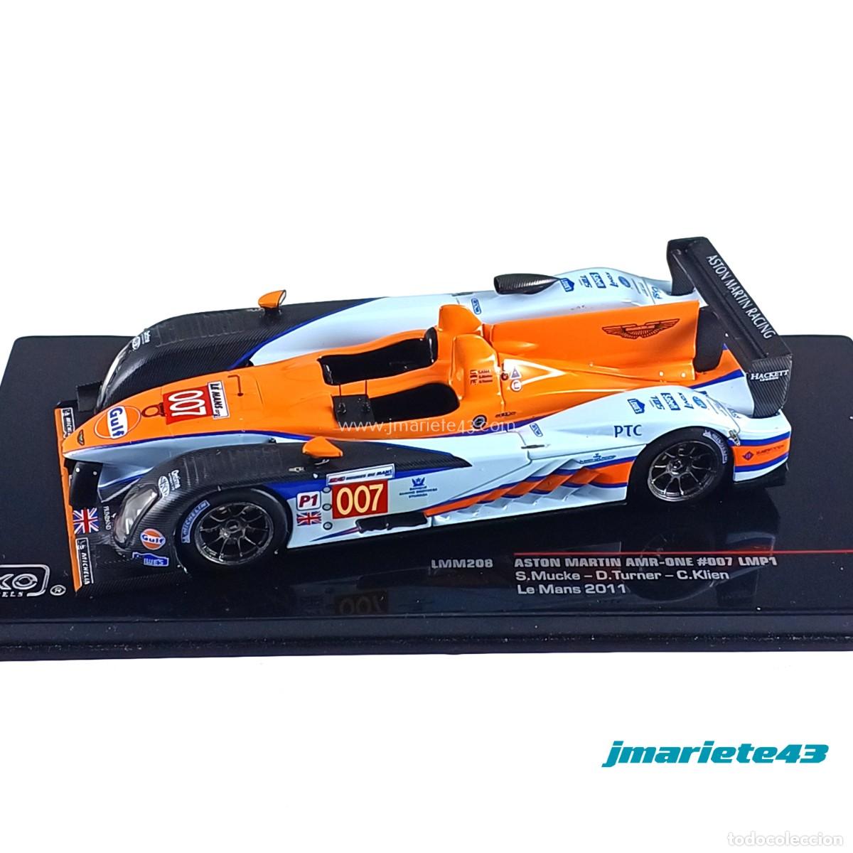 Carros em escala: Aston Martin AMR-One LMP1 #007 S. Mucke - D. Turner - C. Klien Le mans 2011 1:43 IXO