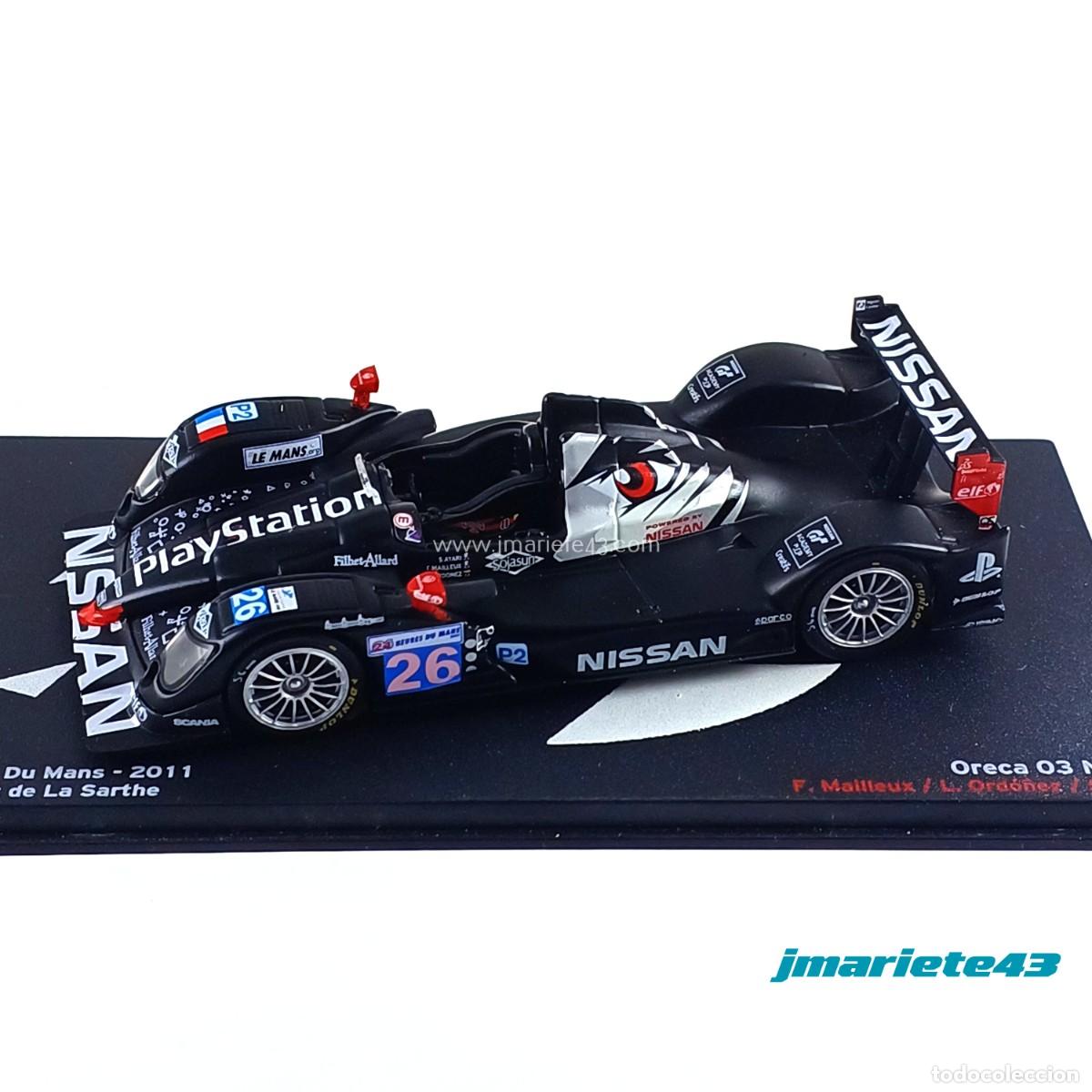 Auto in scala: Oreca O3 Nissan #26 F. Mailleux - L. Ordo&ntilde;ez - S. Ayari Le Mans 2011 1:43 IXO