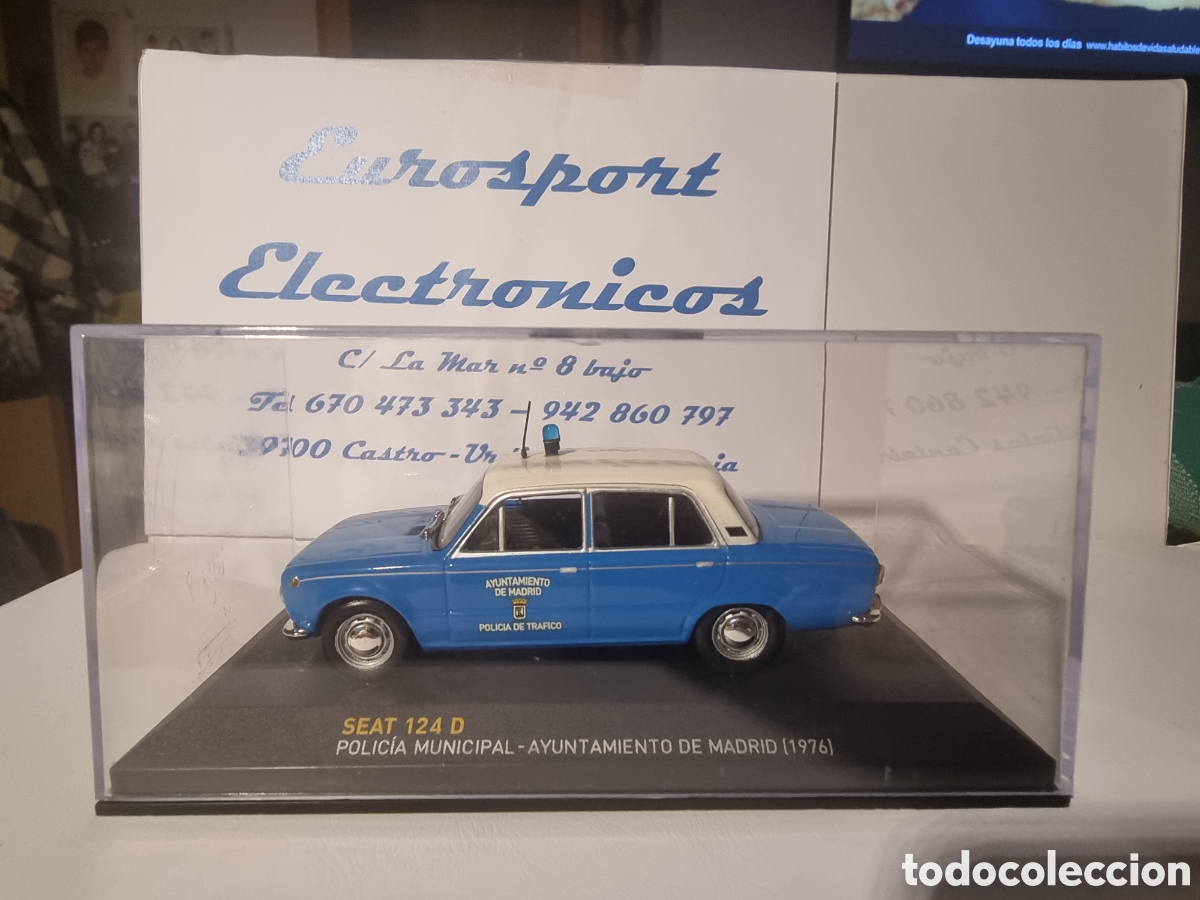 Voitures &agrave; l'&eacute;chelle: Seat 124D Polic&iacute;a Municipal de Madrid escala 1/43