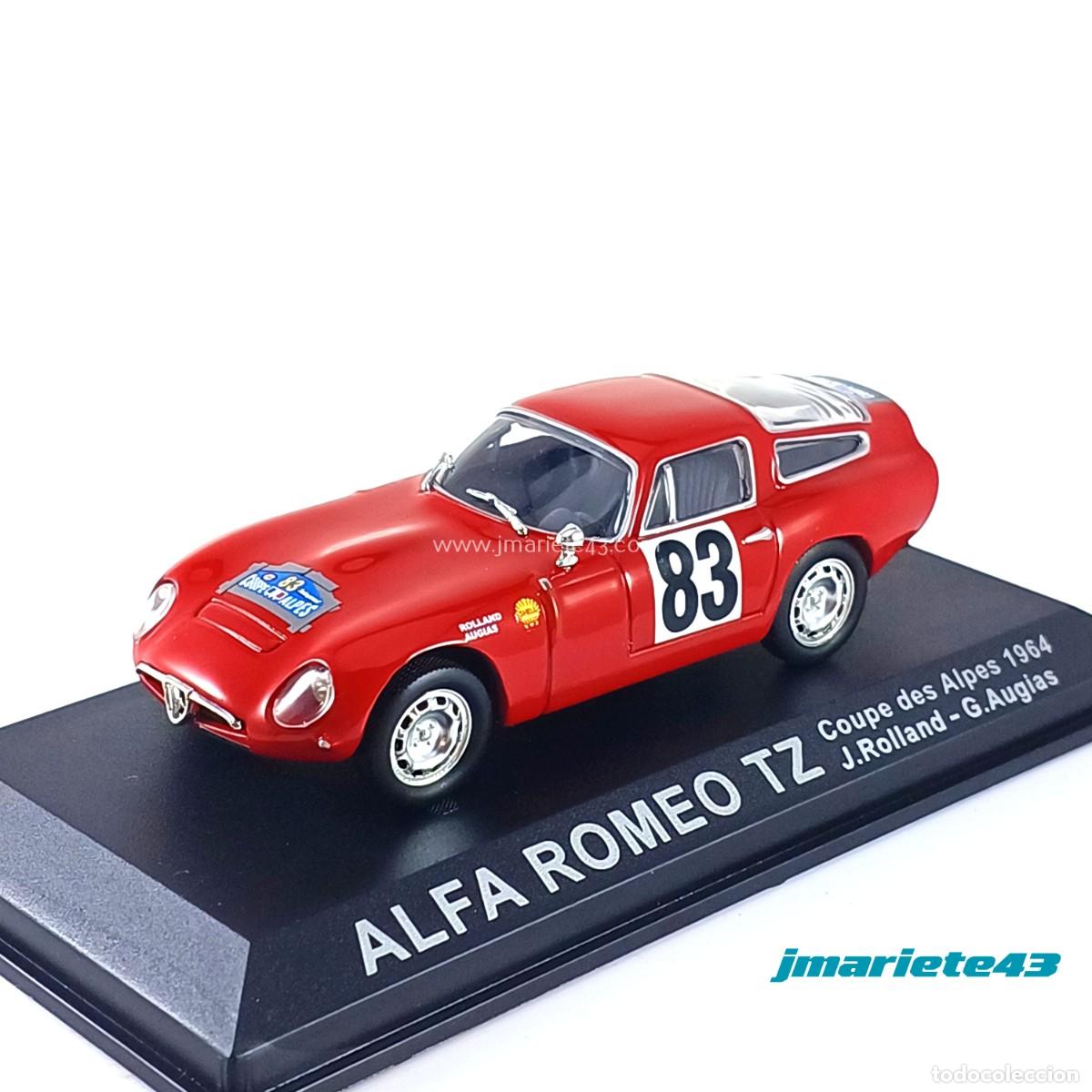 Model Cars: Alfa Romeo Giulia TZ #83 J. Rolland - G. Augias Coupe des Alpes 1964 1:43