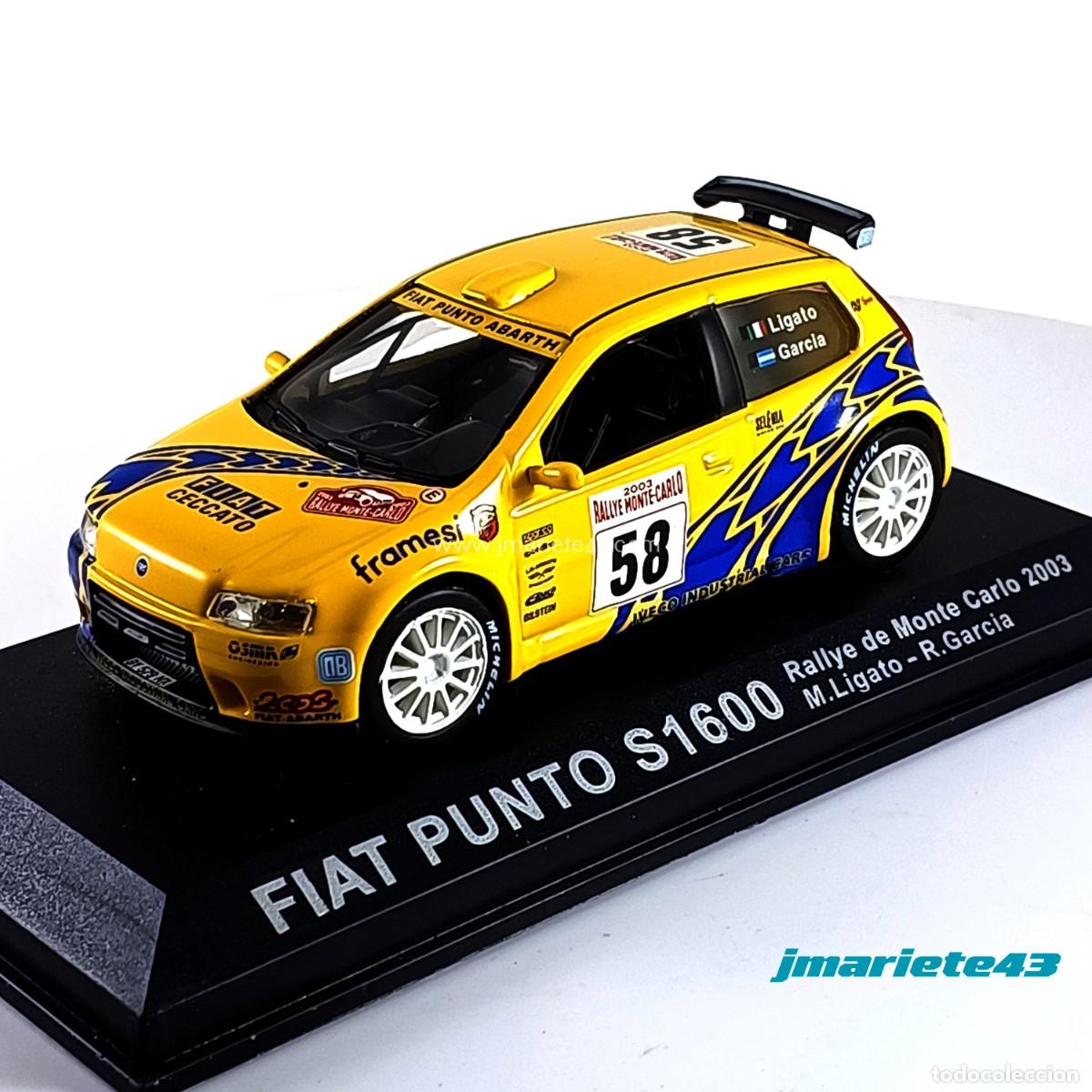 Model Cars: Fiat Punto S1600 #58 M. Ligato - R. Garcia Rally MonteCarlo 2003 1:43