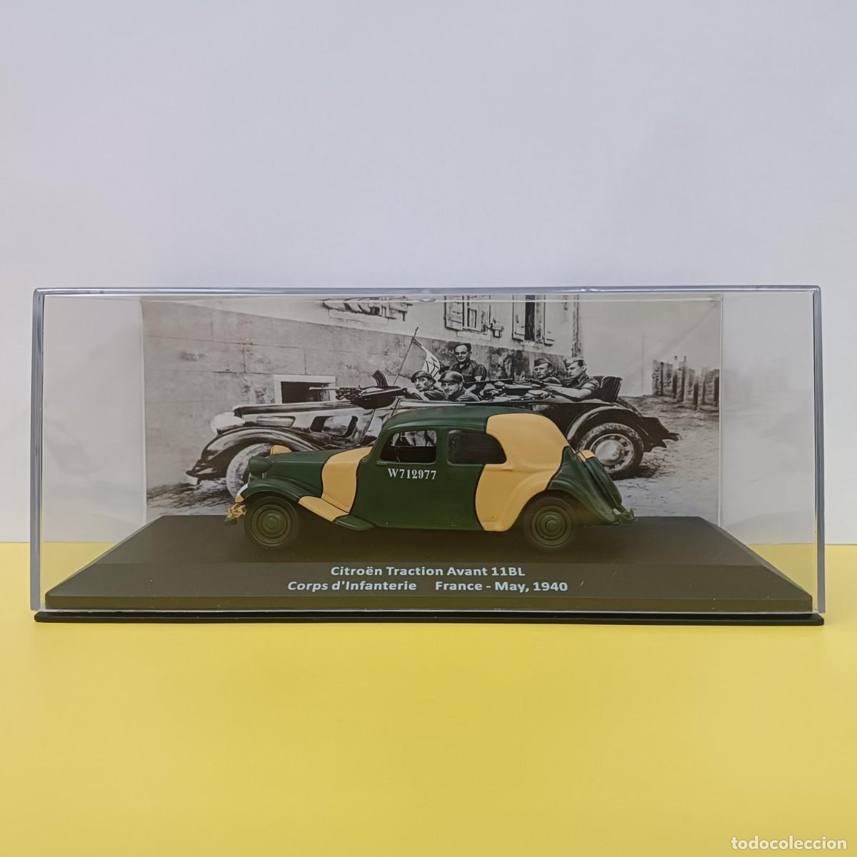 Model Cars: CITROEN TRACTION AVANT 11BL - COCHES MILITARES DE LA SEGUNDA GUERRA MUNDIAL - EN CAJA ORIGINAL