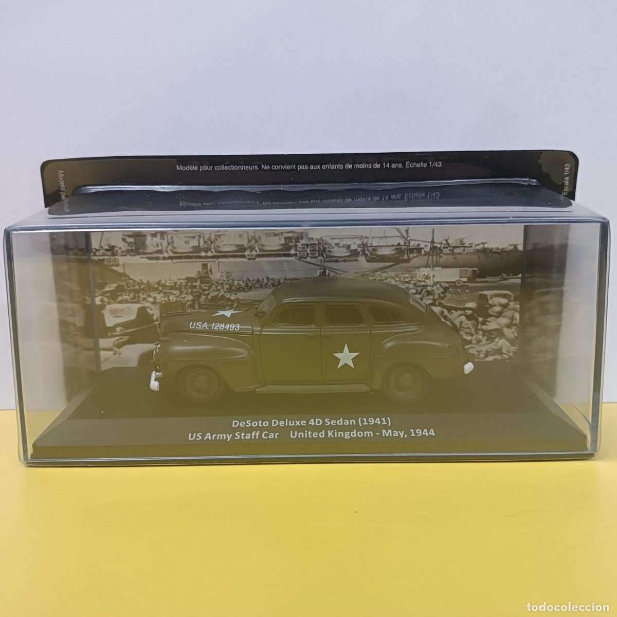 Auto in scala: DESOTO DELUXE 4D SEDAN (1941) - COCHES MILITARES DE LA SEGUNDA GUERRA MUNDIAL - EN CAJA ORIGINAL