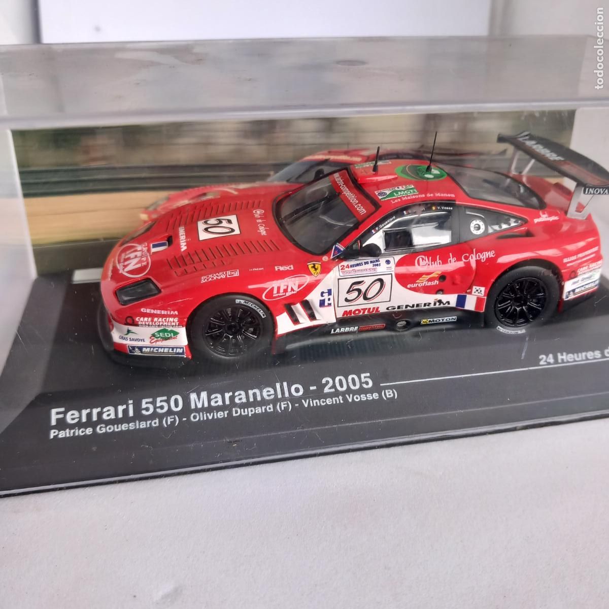 Voitures &agrave; l'&eacute;chelle: FERRARI 550 MARANELLO 2005 24 HORAS DE LEMANS ESCALA 1:43 DE ALTAYA EN CAJA