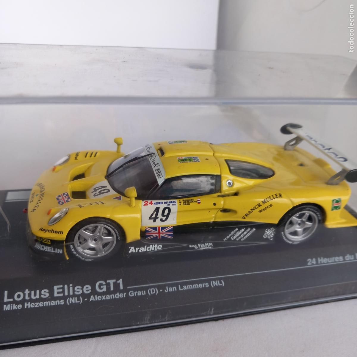 Voitures &agrave; l'&eacute;chelle: LOTUS ELISE GT1. 24 HEURES DU MANS 1997. HEZEMANS-GRAU-LAMMERS. ALTAYA, CON LA CAJA ORIGINAL