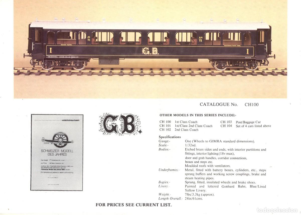 Voitures &agrave; l'&eacute;chelle: cat&agrave;logo J&M MODELS 1990 Informationsblatt 1/32 G.B. Coaches - en ingl&eacute;s