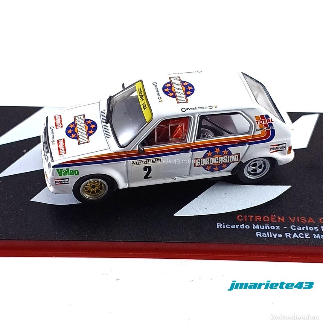 Coches a escala: Citro&euml;n Visa Trophe&eacute; #2 R. Mu&ntilde;oz - C. Hernandez RACE Madrid 1984 1:43