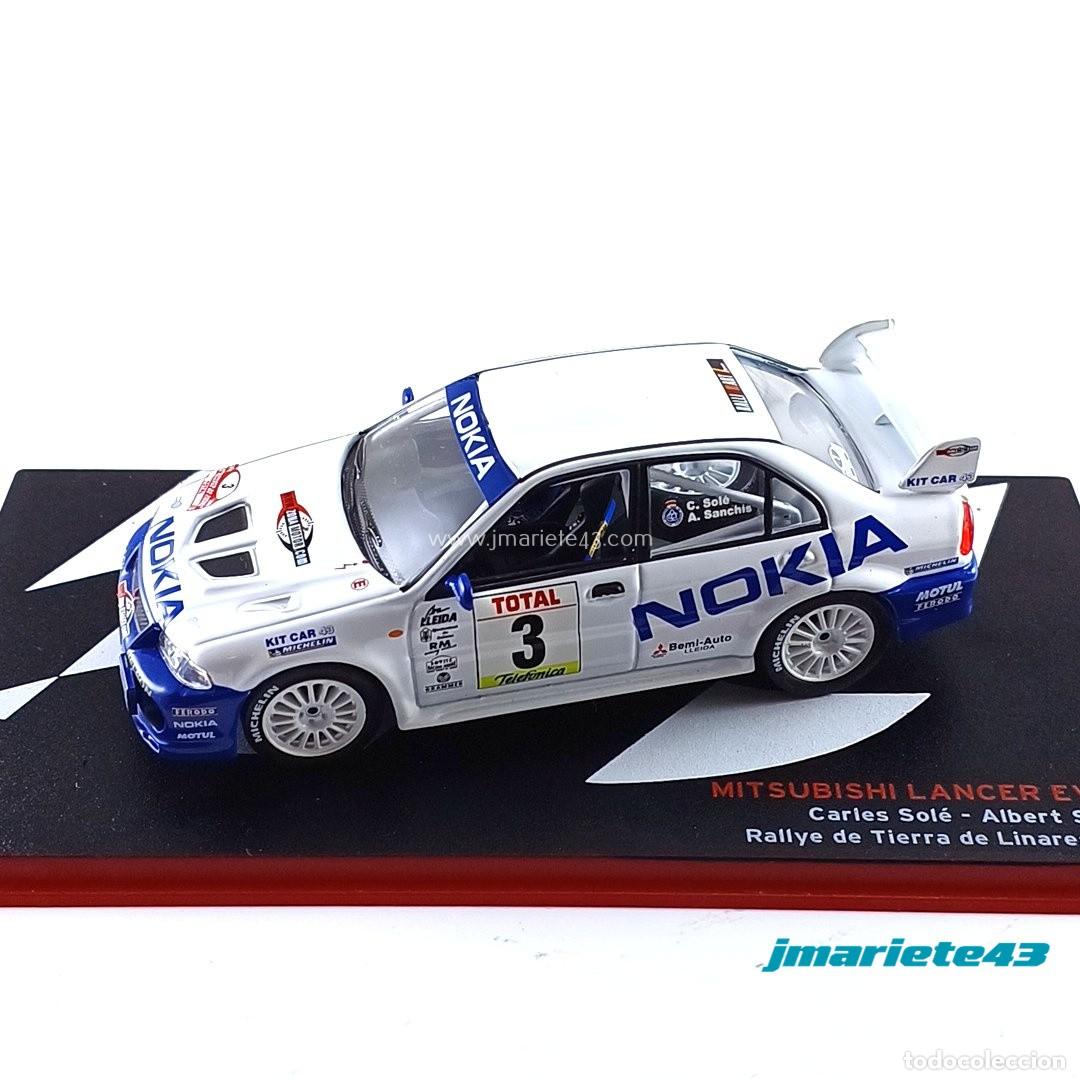 Coches a escala: Mitsubishi Lancer Evo VI #3 C. Sole - A. Sanch&iacute;s Linares 2000 1:43