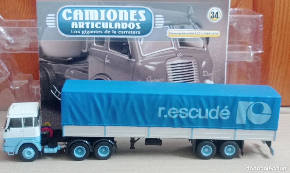 Voitures &agrave; l'&eacute;chelle: CAMION TRUCK TRAILER 1/43,HANOMAG-HENSCHEL F 221, R.ESCUD&Eacute; (1969-1974)
