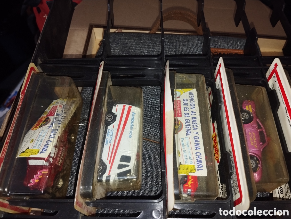 Model Cars: EXCEPCIONAL EXPOSITOR BLISTER PRECINTADOS 6 COCHES GUISVAL CON SONIDOS Y LUCES SIREN LIGHT CAJA 19