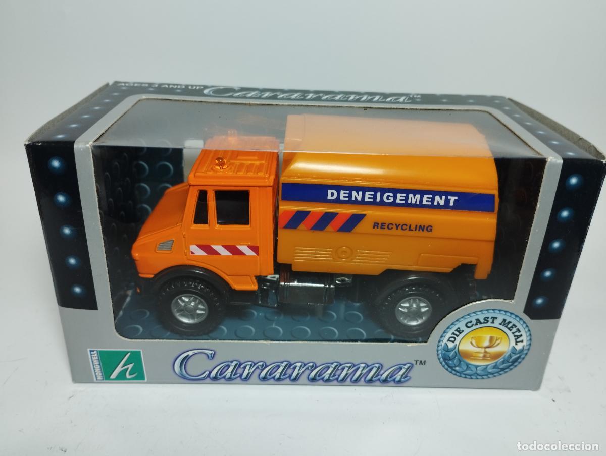 Voitures &agrave; l'&eacute;chelle: CAMION MERCEDES UNIMOG LIMPIADOR CALLES RIZO CARARAMA HONGWELL 1,43 NUEVO CAJA