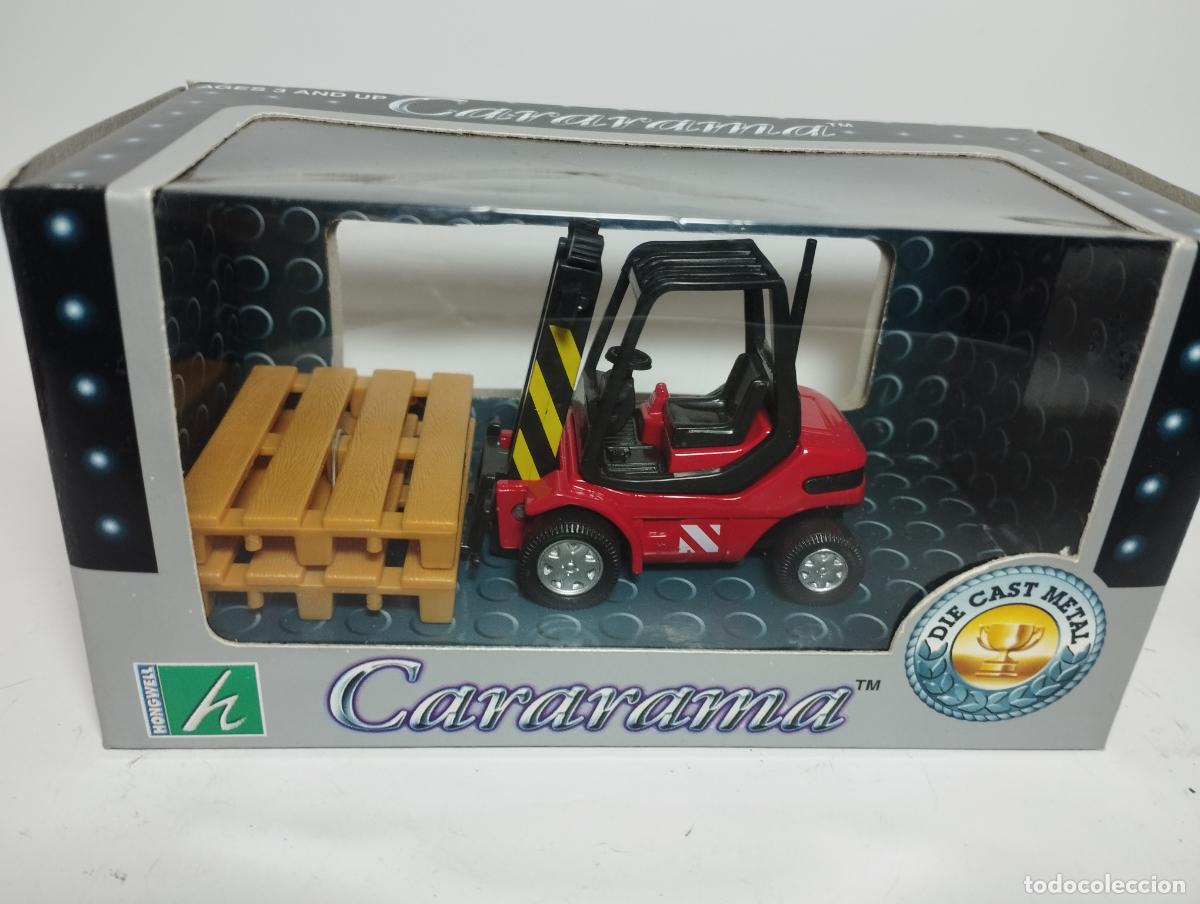 Carros em escala: CARRETILLA ELEVADORA TORO PALETS FENWICK LINDE CARARAMA HONGWELL 1,43 NUEVO CAJA