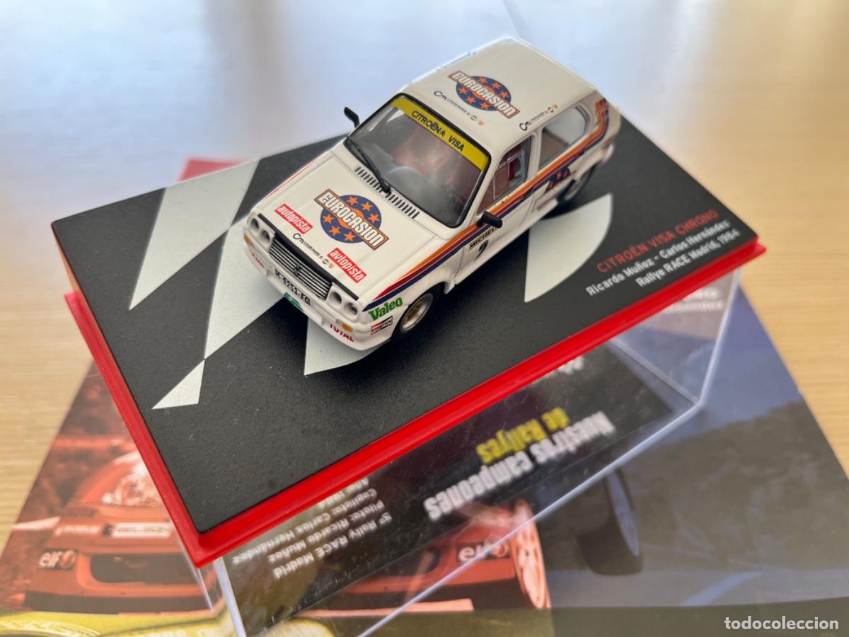 Coches a escala: CITROEN VISA CHRONO 1:43 ALTAYA Ricardo Mu&ntilde;oz-Carlos Hernandez Rallye RACE Madrid 1984 Cristinomodel