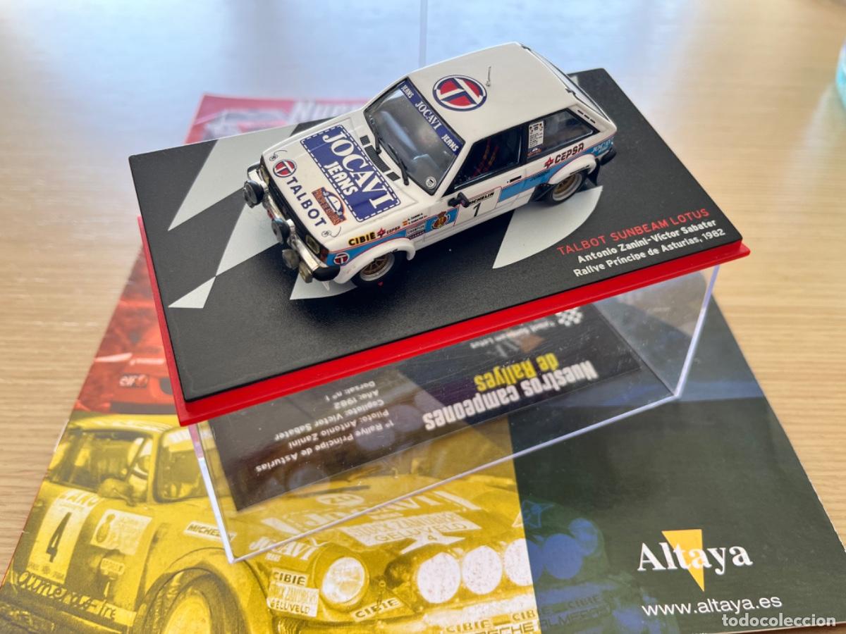 Model Cars: TALBOT SUNBEAM LOTUS ANTONIO ZANINI-VICTOR SABATER RALLYE PRINCIPE DE ASTURIAS 1982 + FASCICULO 1:43