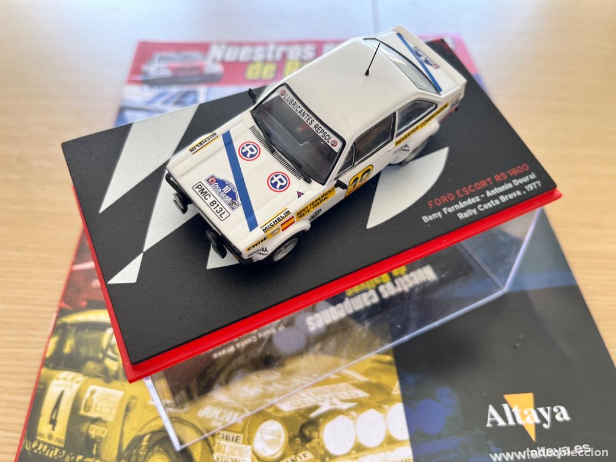 Model Cars: FORD ESCORT RS 1800 BENY FERNANDEZ-ANTONIO DOURAL RALLY COSTA BRAVA 1977 1:43 ALTAYA + FASCICULO Cri