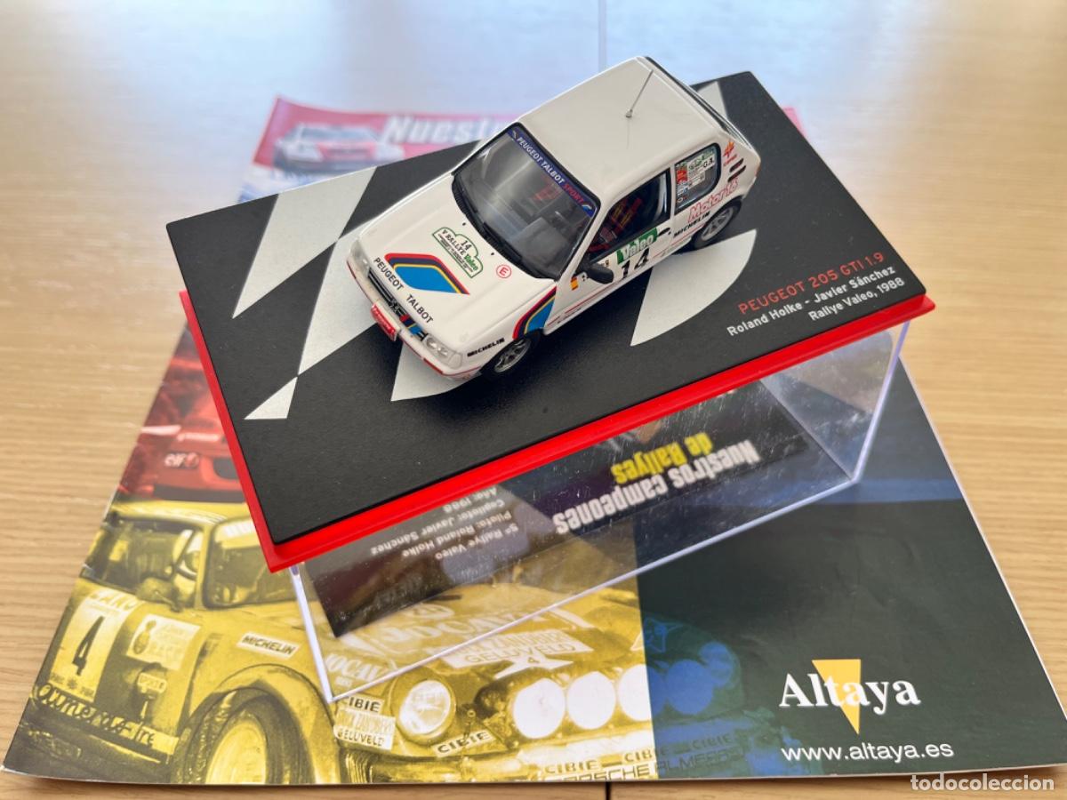 PEUGEOT 205 GTI 1.9 RALLYE VALEO 1988 ROLAND HOLKE - JAVIER SANCHEZ ESCALA 1:43 DE ALTAYA EN CAJA