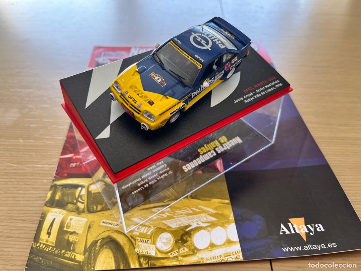 Model Cars: OPEL MANTA 400 JOSEP ARQUE - JAVIER MUNTA&Ntilde;OLA RALLYE VILLA DE LLANES 1986 1:43 + FASCICULO Cristinom