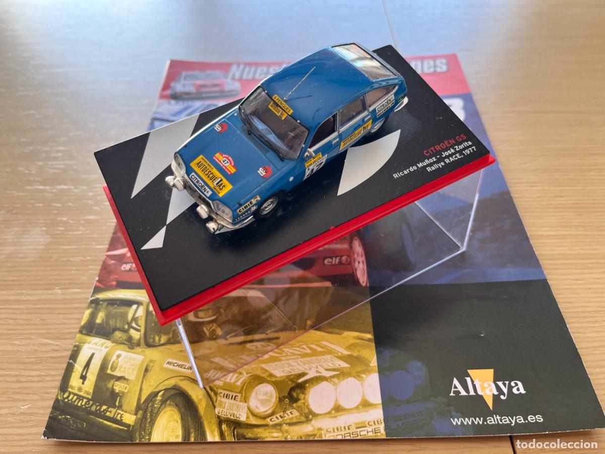 Coches a escala: CITROEN GS RICARDO MU&Ntilde;OZ-JOSE ZORITA RALLYE RACE 1977 1:43 ALTAYA + FASCICULO Cristinomodels