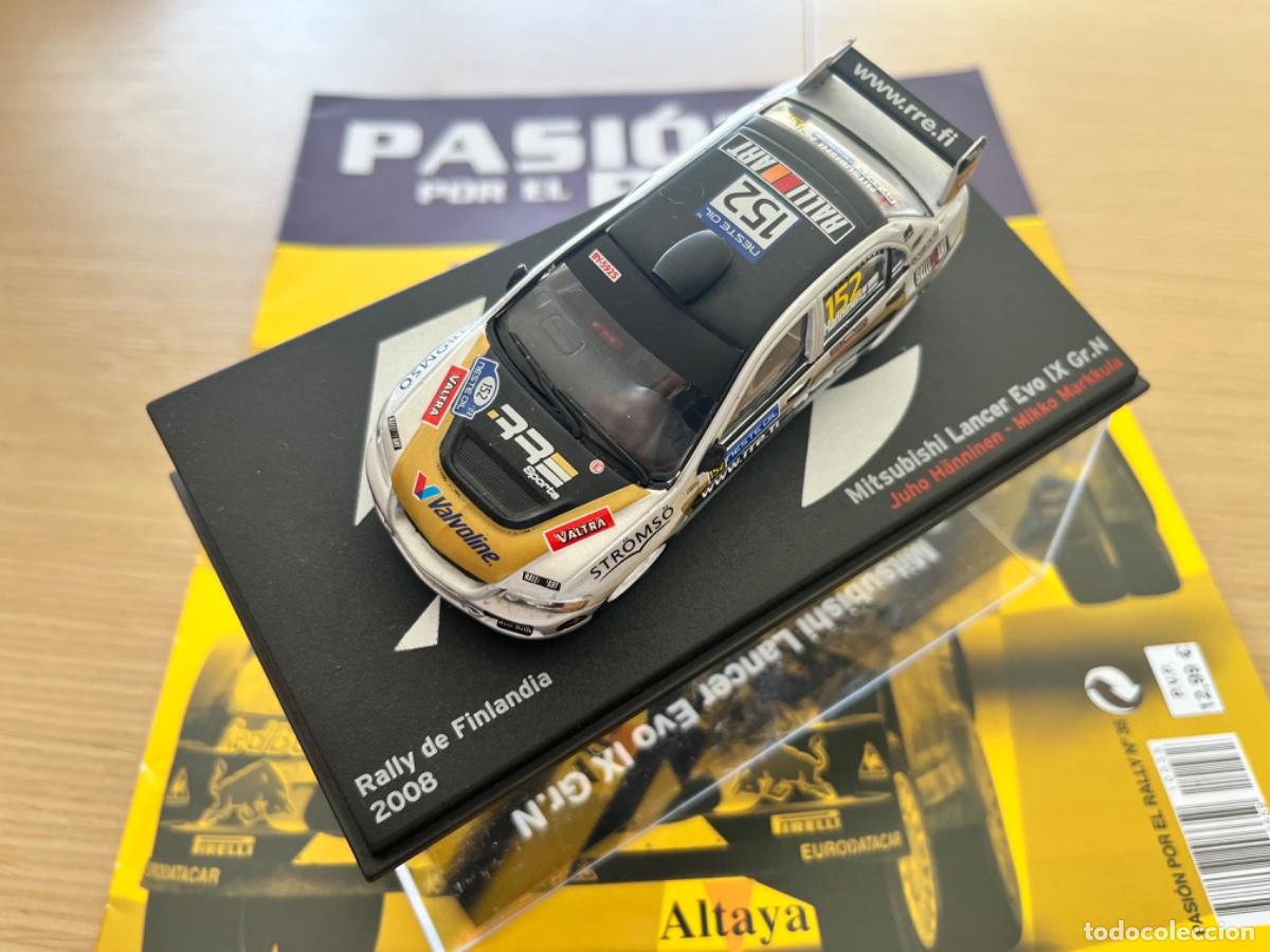 Coches a escala: MITSUBISHI LANCER EVO IX Gr.N JUHO HANNINEN-MIKKO MARKKULA 1:43 RALLY DE FINLANDIA 2008 + FASCICULO