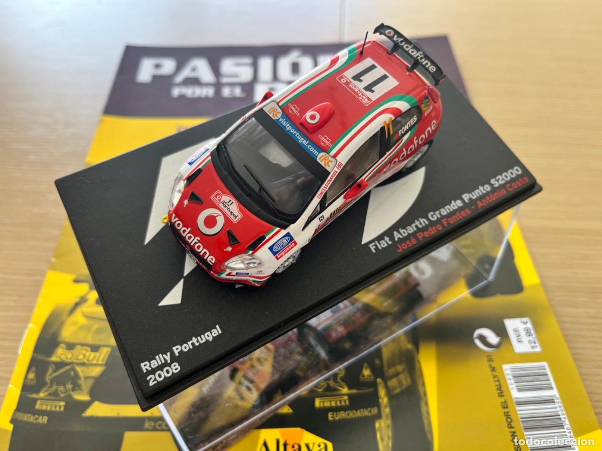 Carros em escala: FIAT ABARTH GRANDE PUNTO S2000 JOSE PEDRO FONTES-ANTONIO COSTA RALLY PORTUGAL 2008 1:43 ALTAYA Crist