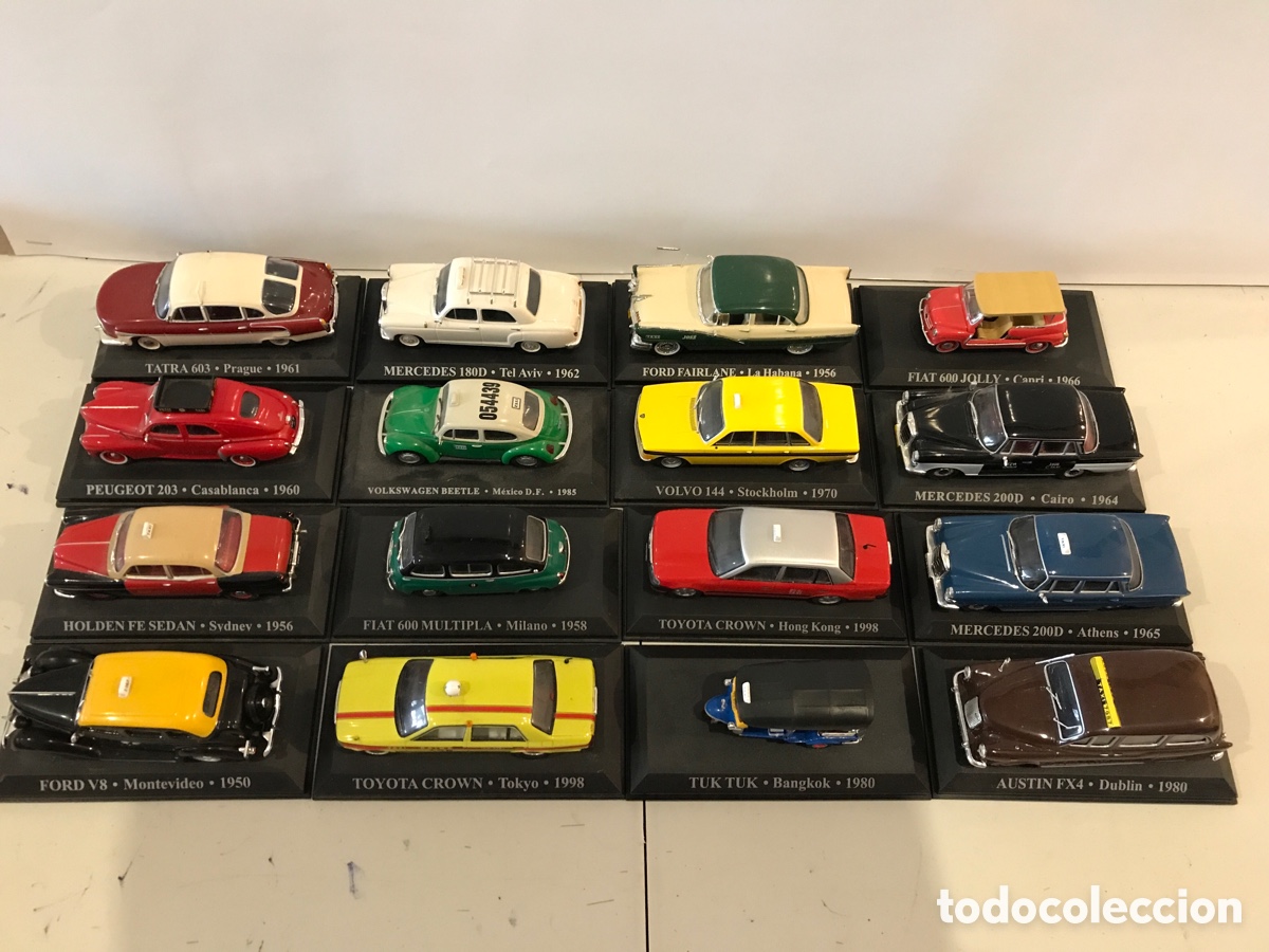Coches a escala: LOTE 16 UNIDADES DE LA COLECCION TAXIS DEL MUNDO ALTAYA