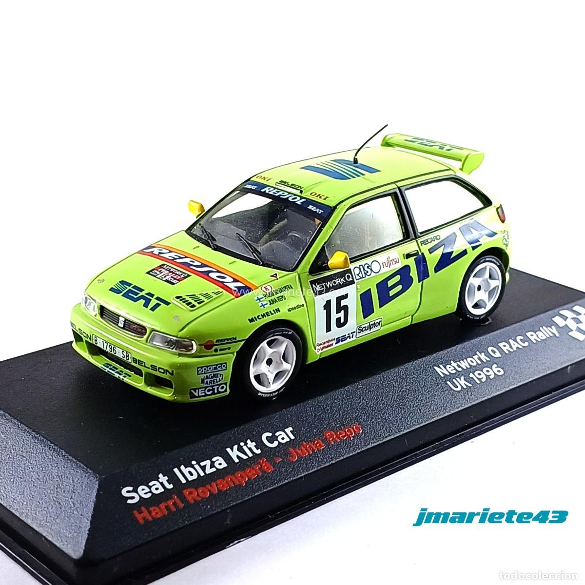 Auto in scala: Seat Ibiza Kit Car #15 H. Rovanpera - J. Repo Tac Rally 1996 1:43