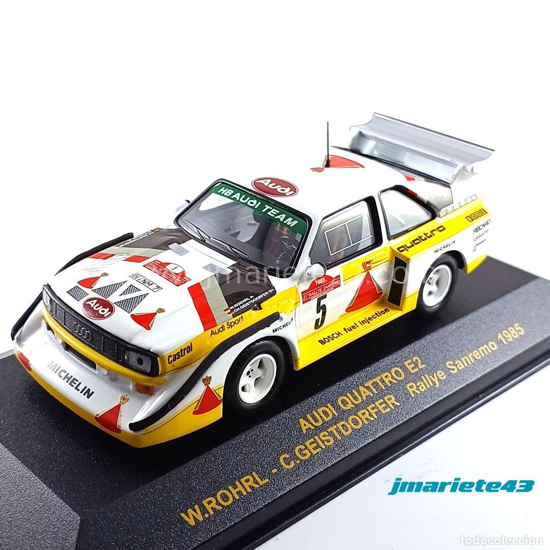 Auto in scala: Audi Quattro E2 #5 Rohrl - Geistdorfer San Remo 1985 1:43