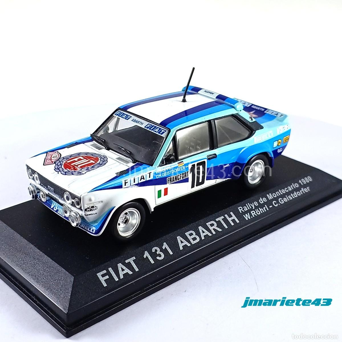 Carros em escala: Fiat 131 Abarth #10 W. R&ouml;hrl - C. Geistdorfer Rally MonteCarlo 1980