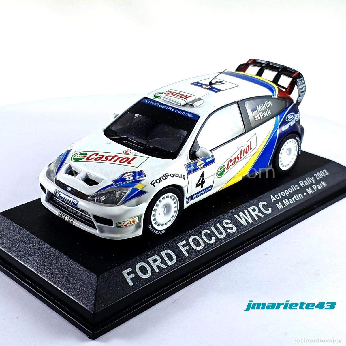Carros em escala: Ford Focus RS WRC #4 M. Martin - M. Park Rally Acr&oacute;polis 2003 1:43