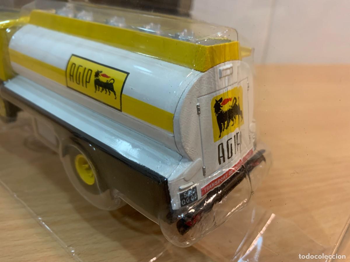 Carros em escala: COLECCI&Oacute;N CAMIONES DE ANTA&Ntilde;O, DE ALTAYA n&ordm; 10 - CAMI&Oacute;N CISTERNA FIAT 643/690 AGIP (1965). 1/43
