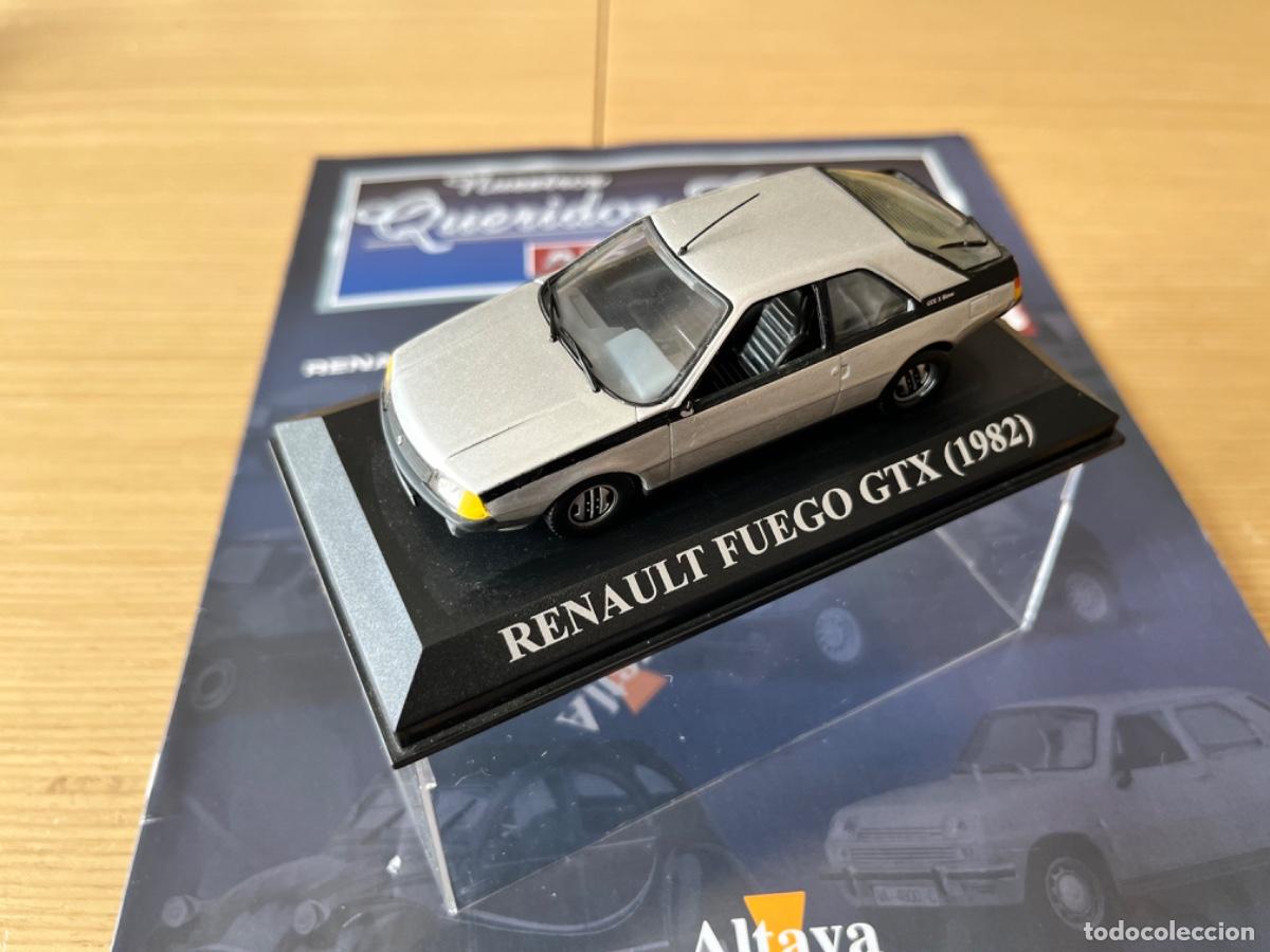 Coches a escala: RENAULT FUEGO GTX (1982) 1:43 ALTAYA Ojo le falta un espejo y Peana esta rajada + FASCICULO Cristino