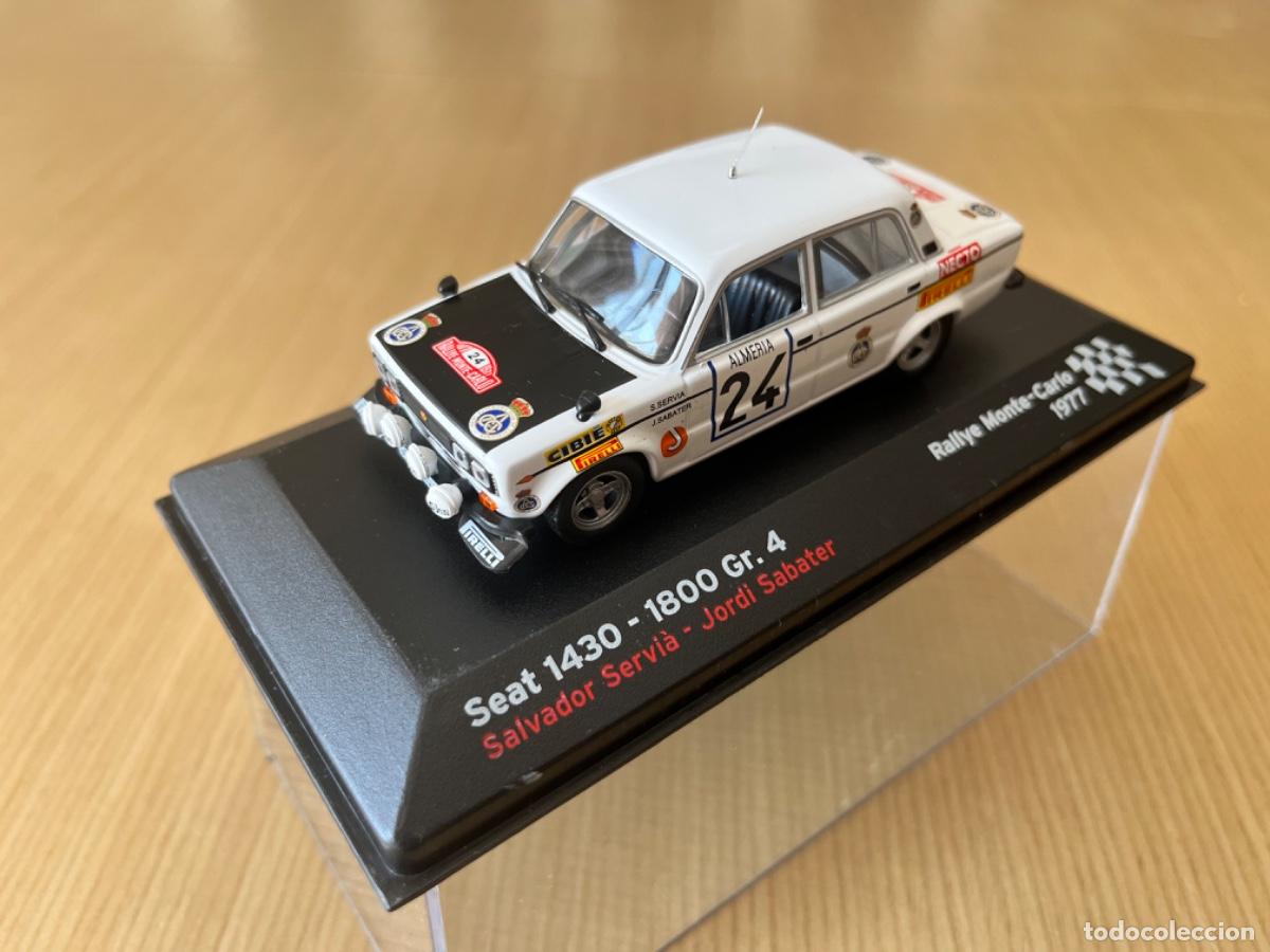 Coches a escala: SEAT1430-1800 Gr.4 RALLYE MONTE CARLO 1977 SALVADOR SERVIA-JORDI SABATER 1:43 ALTAYA Cristinomodels