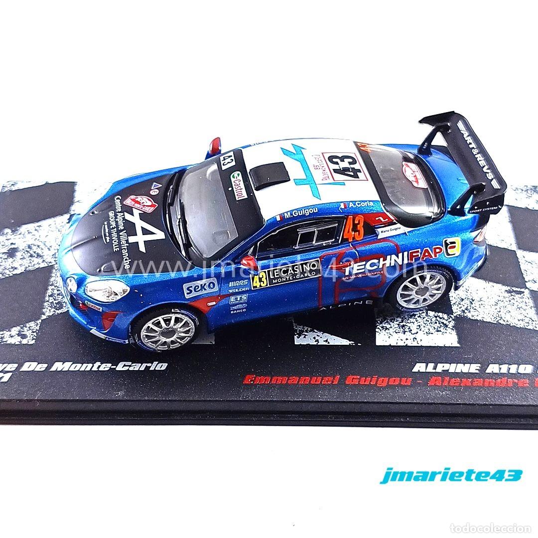 Model Cars: Alpine A110 Rally R-GT #43 E. Guigou - A. Coria Rally Montecarlo 2021 1:43