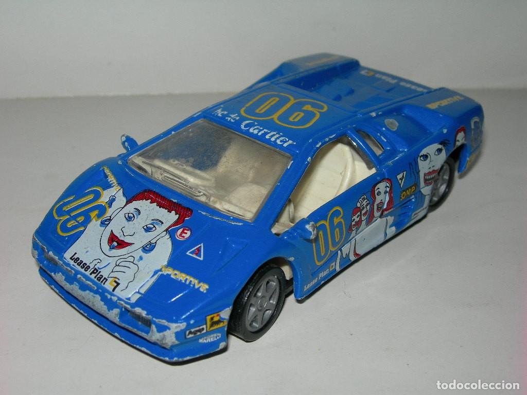 Coches a escala: COCHE DE METAL LAMBORGHINI DIABLO AZUL - ESCALA 1/43 - FABRICADO POR GUISVAL -