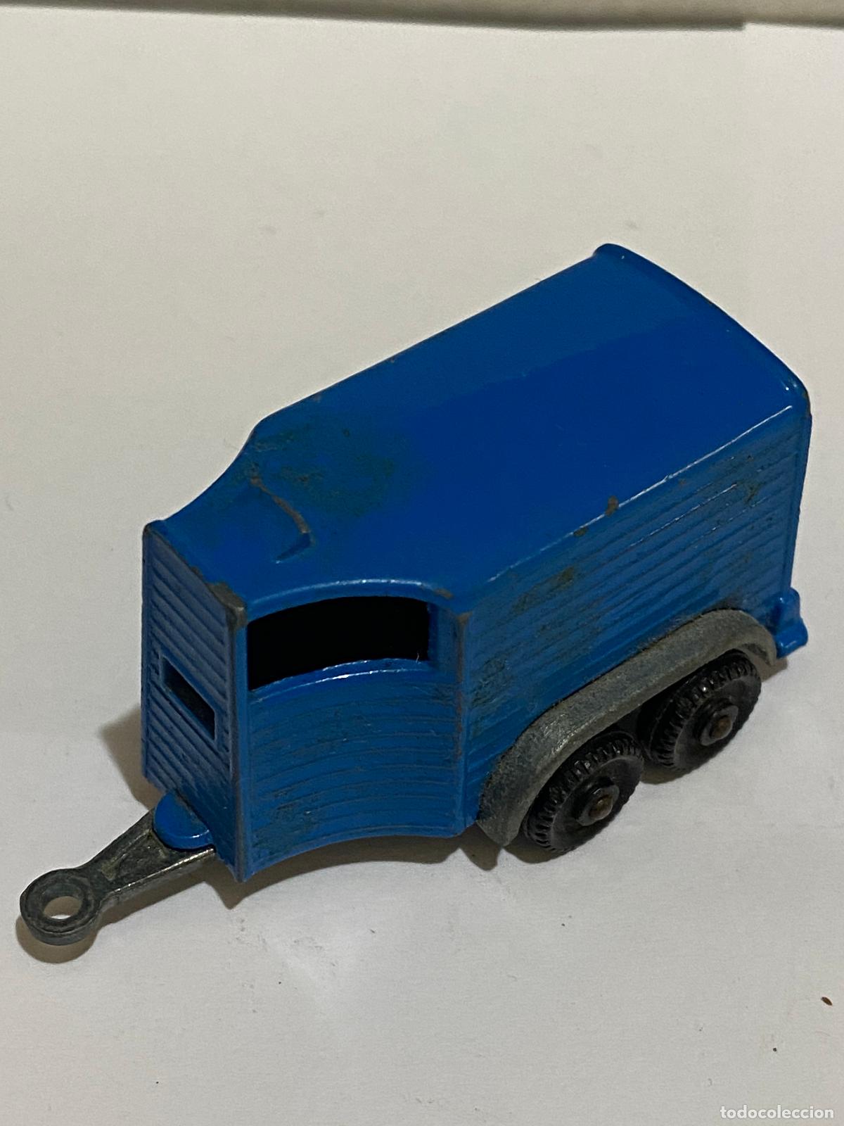 Coches a escala: Modellino - Politoys Portacavalli Blu N.157 vintage scala 1/55 - Poltoys