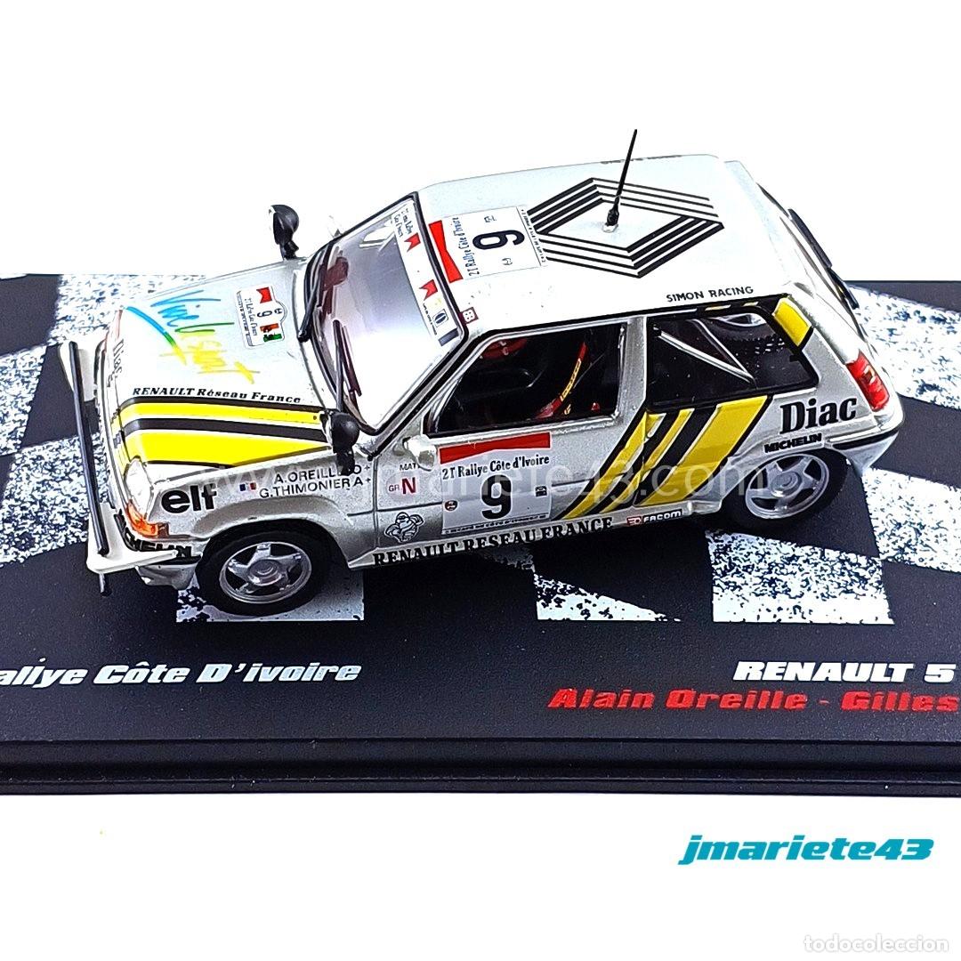 Auto in scala: Renault 5 GT Turbo #9 A. Oreille - G. Thimonier Rally Costa de Marfil 1989 1:43