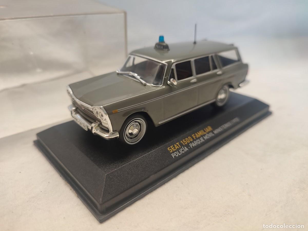 Carros em escala: Seat 1500 Familiar Polic&iacute;a Parque M&oacute;vil Ministerios 1972 en 1/43