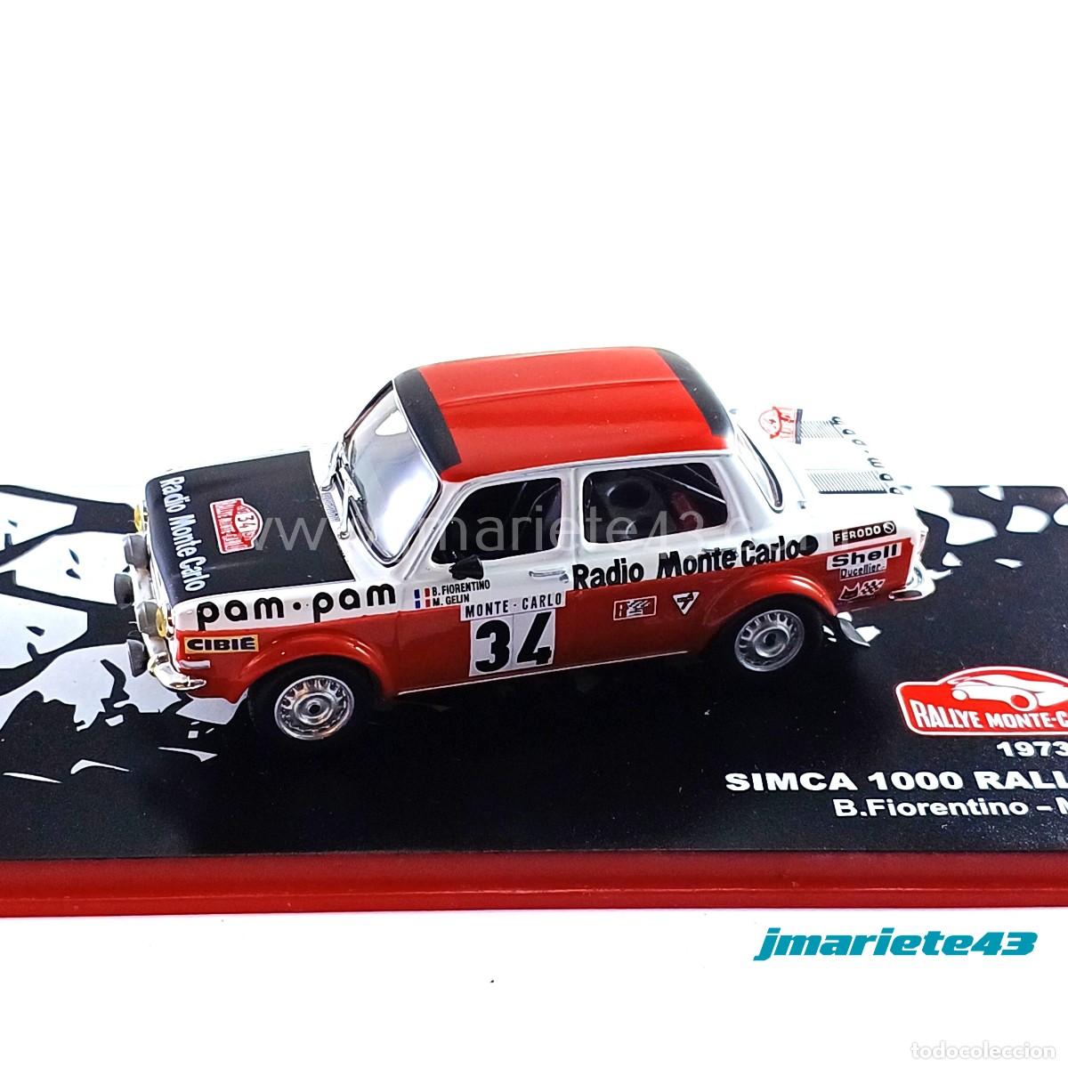 Coches a escala: Simca 1000 Rallye 2 #34 B. Fiorentino - M. Gelin Monte-Carlo 1973 1:43