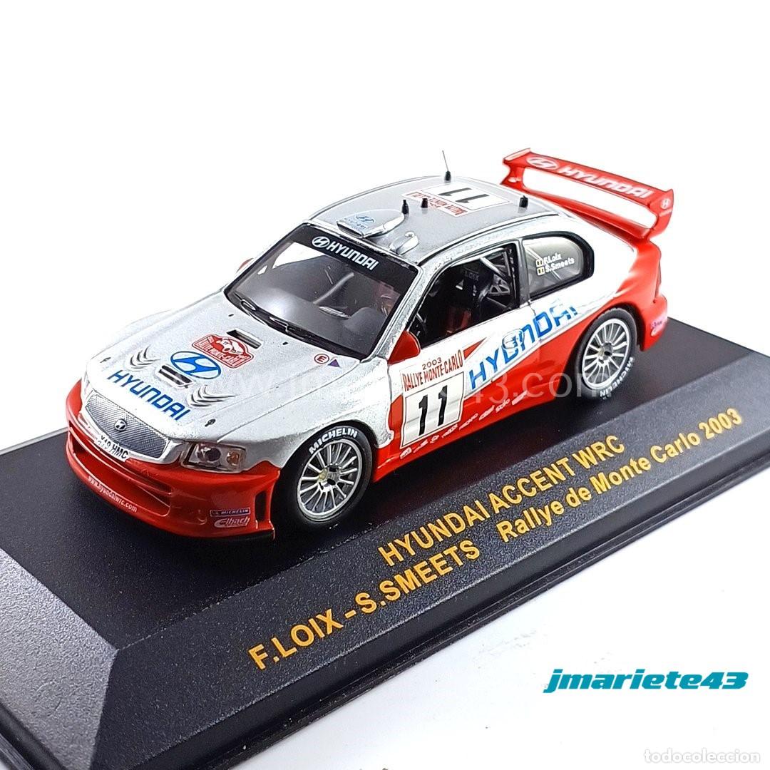 Voitures &agrave; l'&eacute;chelle: Hyundai Accent WRC #11 Loix - Smeets Montecarlo 2003 1:43