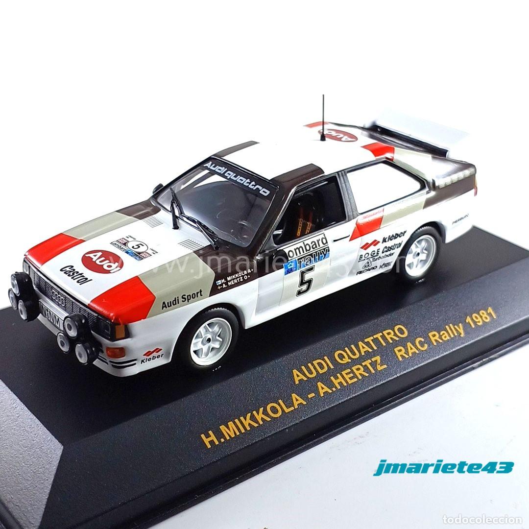 Voitures &agrave; l'&eacute;chelle: Audi Quattro #5 Mikkola - Hertz RAC 1981 1:43